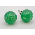 Náušnice avanturín kulaté 8 mm | SPERKYAJA.CZ