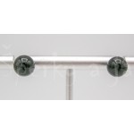 Náušnice onyx kulaté 8 mm Náušnice