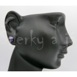 Náušnice perla černá kulaté 8 mm Náušnice