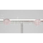 Náušnice růženín kulaté 8 mm Náušnice