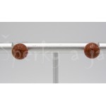 Náušnice sluneční kámen kulaté 8 mm | SPERKYAJA.CZ