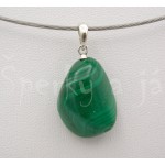 Přívěšek malachit na lanku Náhrdelníky, řetízky