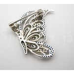 Stříbrná brož  markazity kočka Přívěšky