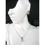 Stříbrná souprava náušnice přívěšek opál  Soupravy šperků