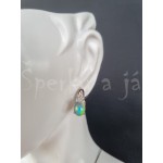 Stříbrná souprava náušnice přívěšek opál  Soupravy šperků