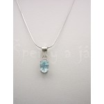 Stříbrná souprava náušnice přívěsek topaz a zirkony ovál Soupravy šperků Stříbrná souprava náušnice přívěsek topaz a zirkony ovál Soupravy šperků