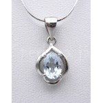 Stříbrná souprava náušnice přívěsek topaz kapka Soupravy šperků Stříbrná souprava náušnice přívěsek topaz kapka Soupravy šperků