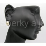 Stříbrná souprava přívěšek náušnice citrín vlnka | SPERKYAJA.CZ