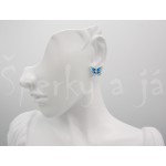 Stříbrná souprava přívěsek náušnice barevné zirkony kapka Soupravy šperků Stříbrná souprava přívěsek náušnice barevné zirkony kapka Soupravy šperků