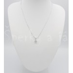 Stříbrná souprava přívěšek náušnice zirkon čtverec | SPERKYAJA.CZ