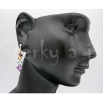 Stříbrné náušnice  ametyst topaz citrín granát olivín vodopád Náušnice