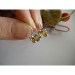 Stříbrné náušnice citrín kulaté | SPERKYAJA.CZ