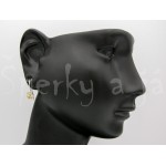 Stříbrné náušnice citrín ovál Náušnice