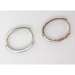 Stříbrné náušnice kroužky modré Náušnice