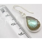  Stříbrné náušnice labradorit kapka Náušnice