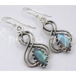  Stříbrné náušnice labradorit osmička | SPERKYAJA.CZ