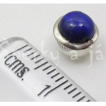 Stříbrné náušnice lapis lazuli kulaté Náušnice