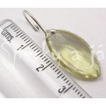 Stříbrné náušnice lemon citrín šiška  Náušnice