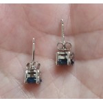 Stříbrné náušnice London topaz ovál Náušnice