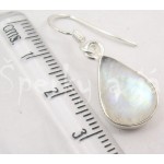 Stříbrné náušnice měsíční kámen kapka Náušnice