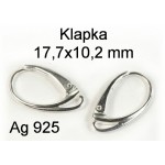 Stříbrné náušnice měsíční kámen kapka Náušnice