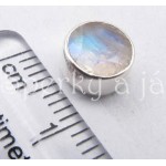 Stříbrné náušnice měsíční kámen kulaté Náušnice