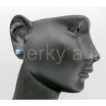 Stříbrné náušnice opál čtverec Náušnice