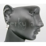 Stříbrné náušnice opál kulaté Náušnice