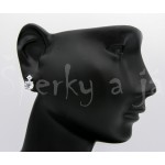 Stříbrné náušnice London topaz ovál Náušnice