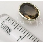 Stříbrné náušnice záhněda ovál Náušnice