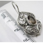 Stříbrné náušnice záhněda šiška Náušnice