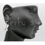 Stříbrné náušnice zirkony kulaté Náušnice