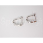 Stříbrné náušnice zirkony vlnka Náušnice