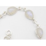 Stříbrný náramek měsíční kámen kapka Náramky