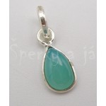Stříbrný přívěšek chalcedon kapka | SPERKYAJA.CZ