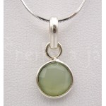 Stříbrný přívěšek chalcedon kulatý | SPERKYAJA.CZ