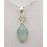 Stříbrný přívěšek chalcedon šiška | SPERKYAJA.CZ