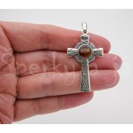 Stříbrný přívěšek jantar měsíc Přívěšky