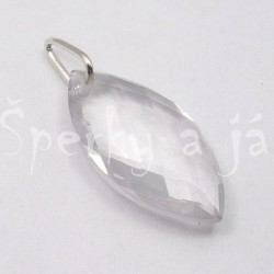 Stříbrný přívěšek křišťál šiška