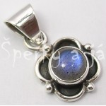 Stříbrný přívěšek labradorit květina | SPERKYAJA.CZ