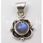 Stříbrný přívěšek labradorit květina | SPERKYAJA.CZ