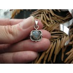 Stříbrný přívěšek labradorit květina | SPERKYAJA.CZ