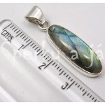Stříbrný přívěšek labradorit ovál dlouhý Přívěšky