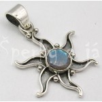 Stříbrný přívěšek labradorit slunce Přívěšky