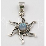 Stříbrný přívěšek labradorit slunce Přívěšky