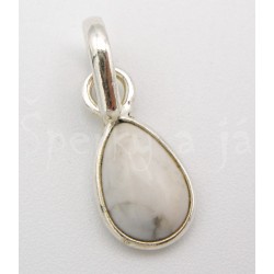 Stříbrný přívěšek magnezit kapka