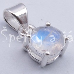 Stříbrný přívěšek měsíční kámen kulatý Přívěšky