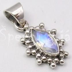 Stříbrný přívěšek měsíční kámen šiška Přívěšky