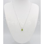 Stříbrný přívěšek olivín slunce Přívěšky