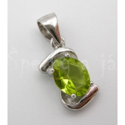 Stříbrný přívěšek olivín vlnka Přívěšky